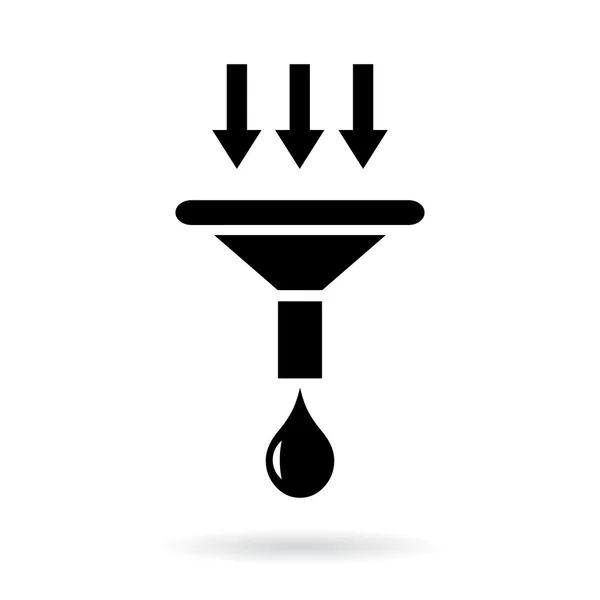 Filtración vector símbolo — Archivo Imágenes Vectoriales
