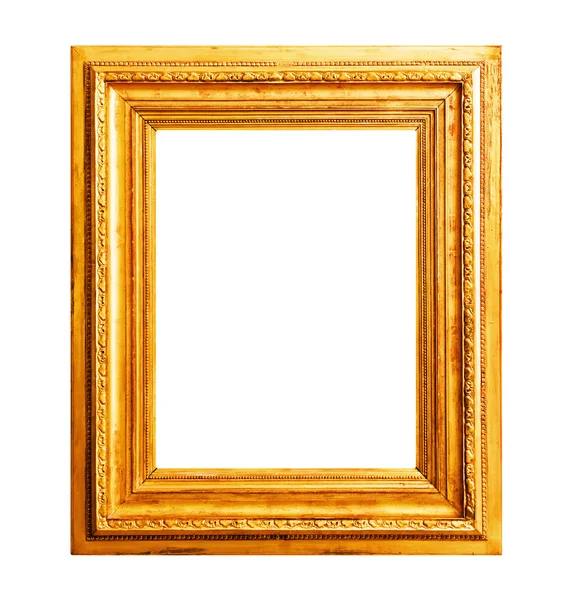 Gold wood frame — Stock Photo, Image