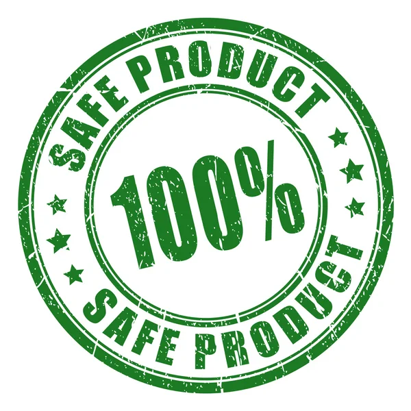 Sello de goma de producto seguro — Vector de stock