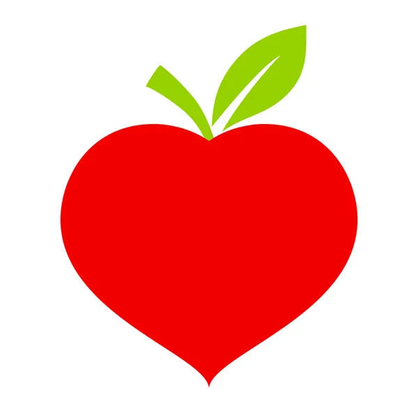Eco friendly hjärta, kul ikon — Stock vektor