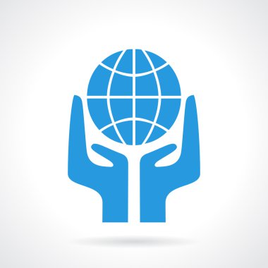 Earth destekleyici eller simgesini