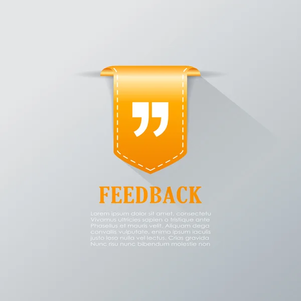 Feedback citaatteken — Stockvector