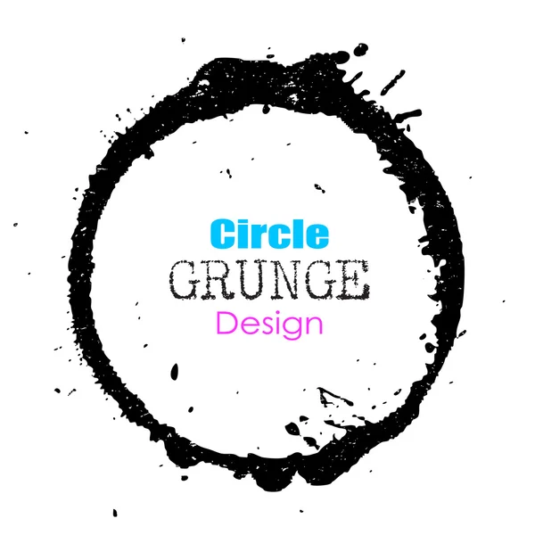 Grunge cercle élément de conception — Image vectorielle