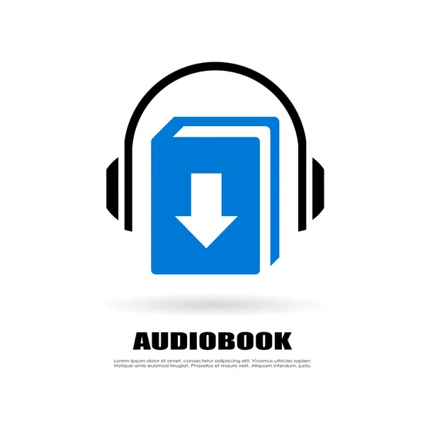 Töltse le a audiobook vektor ikon — Stock Vector