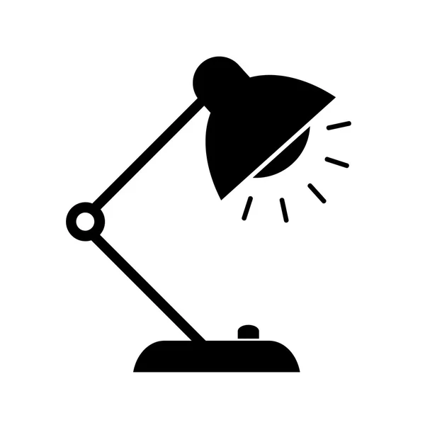 Значок вектора настольной лампы — стоковый вектор