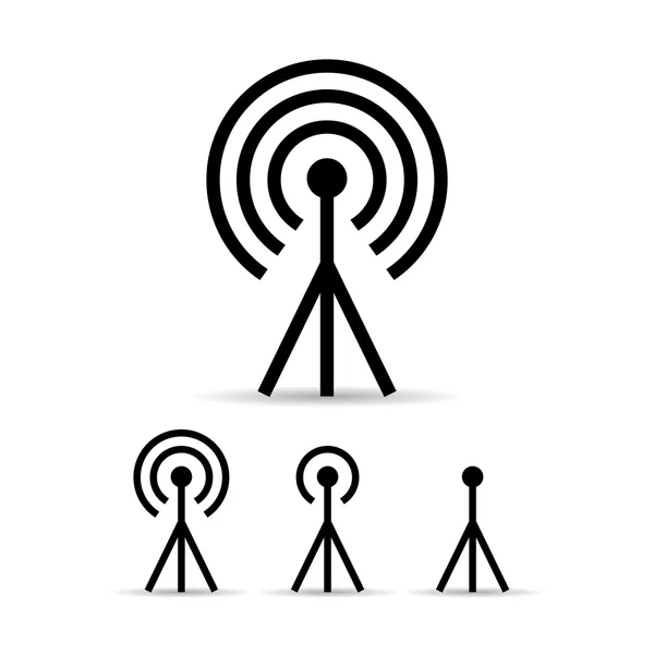 Icono de antena de señal de Internet — Vector de stock