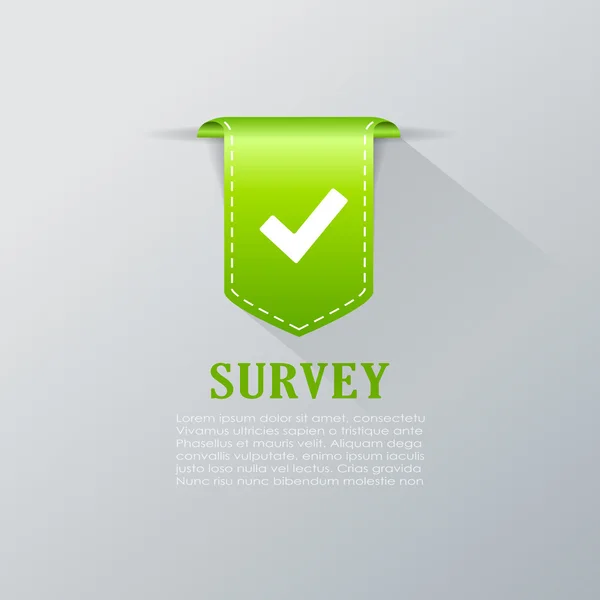 Sondage marque-page — Image vectorielle