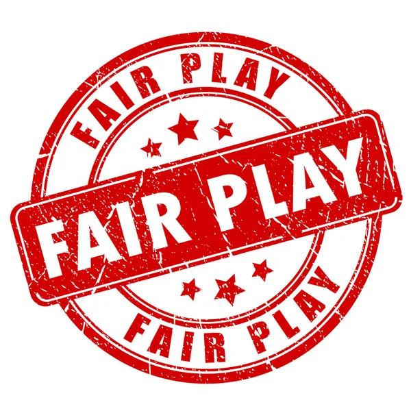 Timbre rond encre fair play — Image vectorielle