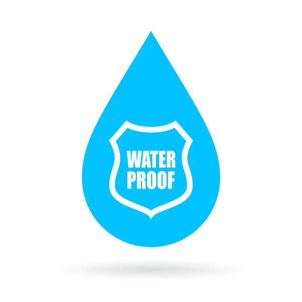 Icono de gota a prueba de agua — Vector de stock