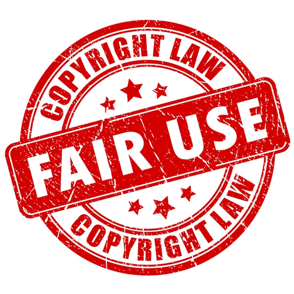 Fair use copyright rubber stamp — Stock Vector