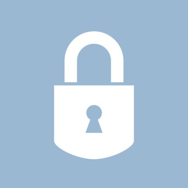 Asma kilit vektör siluet simge