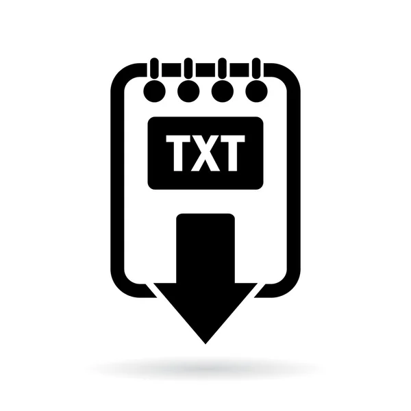 Download text file icon — Stock Vector