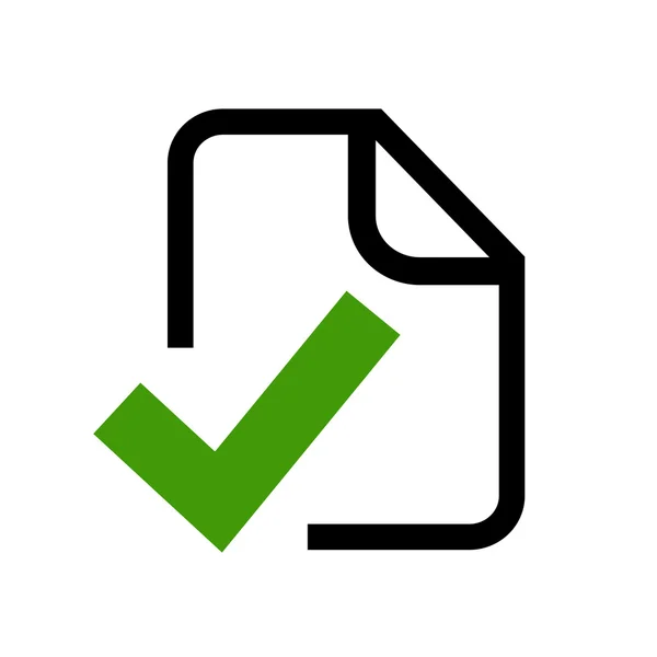 Approved document icon — Stock Vector