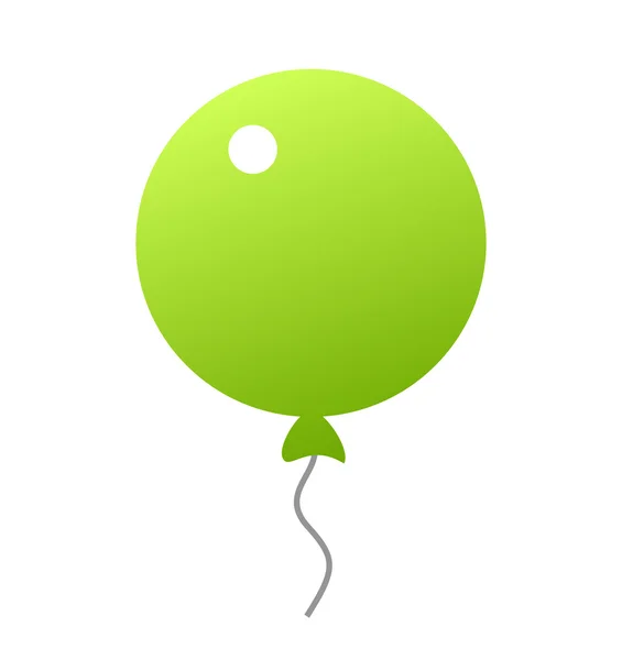 Groen ballon pictogram — Stockvector