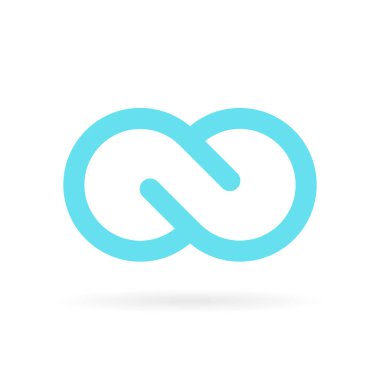 Mavi sonsuz vektör sembolü