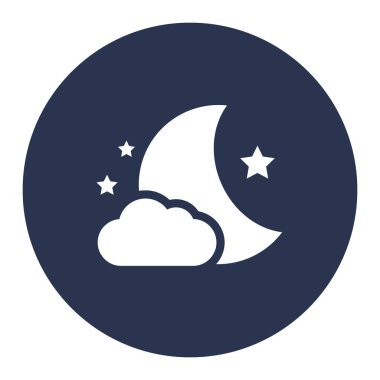 Gece Zaman vektör simgesi