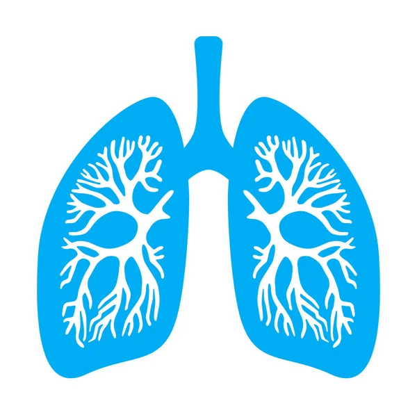 Lungs Vector Medical Icon — Stock Vector