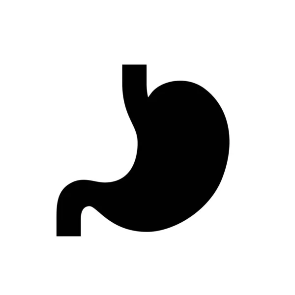 Stomach silhouette vector icon — Stock Illustration Stomach Silhouette Vector Icon Royalty Free Stock Vectors