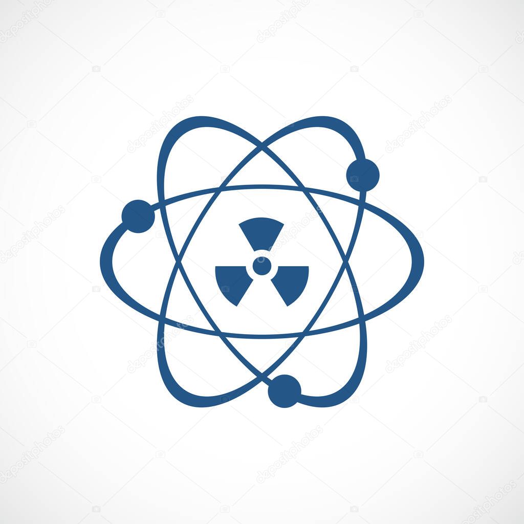 Atomic power vector icon