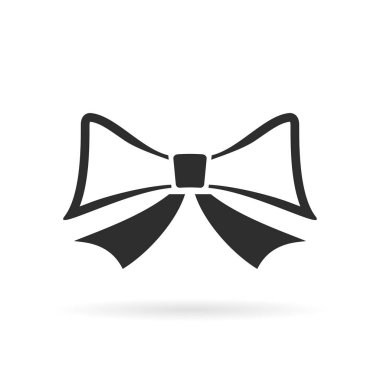 Beyaz üzerinde yay vektör pictogram