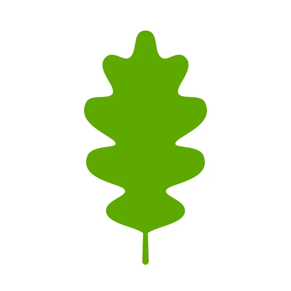 Oak Leaf Vector Icon — Stock Vector