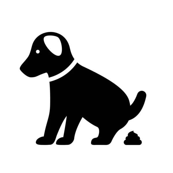 Kleine Hundevektorsilhouette — Stockvektor