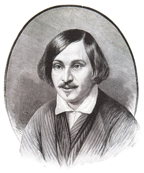 Nikolai Gogol 1809 1852 Famoso Escritor Romancista Russo Retrato Gravado — Fotografia de Stock