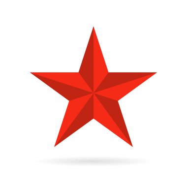 Beş köşeli yıldız vektör simgesi