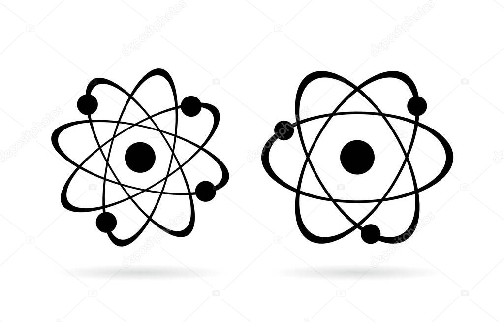 Atom vector icon set