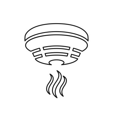 Duman dedektörü çizgi simgesi