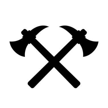 İşçi amblemi çapraz eksenler