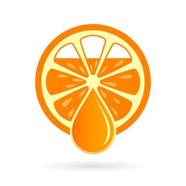 Portakal suyu vektör simgesi