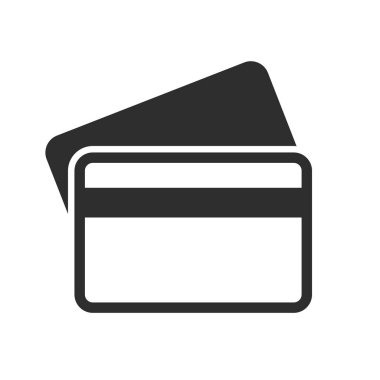 Kredi kartı vektör simgesi