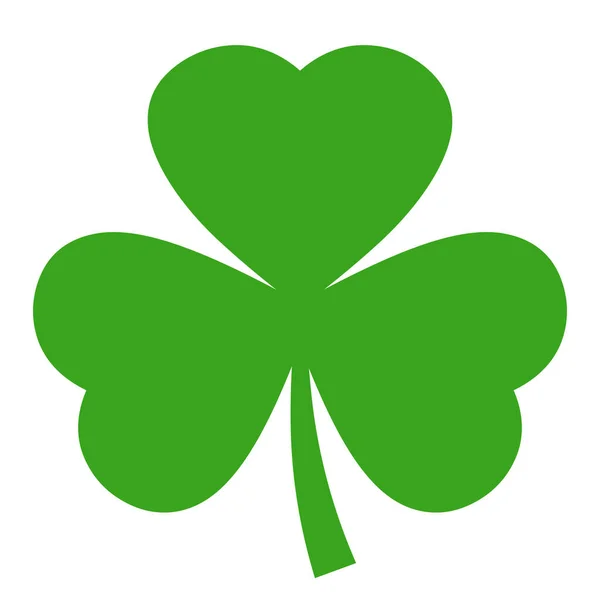 Shamrock Leaf Vector Icon — Stock Vector