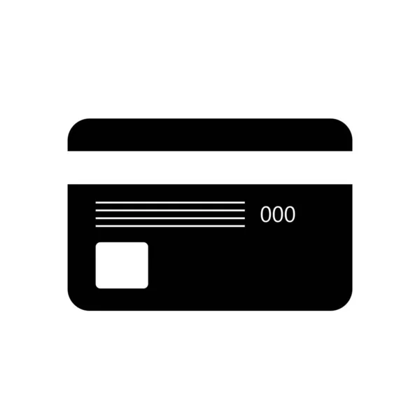 Credit Card Template Vector Icon — Stock Vector