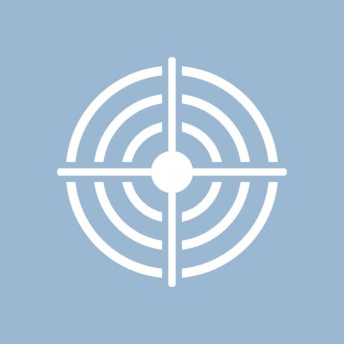 Atış hedefi vektörü pictogram