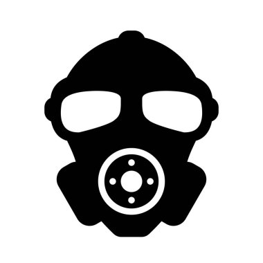 Kauçuk askeri solunum vektör simgesi