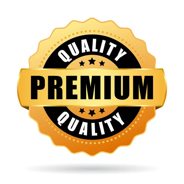 Premium Quality Gold Vector Medal — Stock Vector