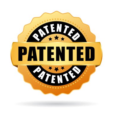 Patentli altın vektör mühürü