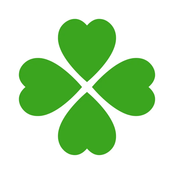 Shamrock Hoja Vector Icono — Vector de stock