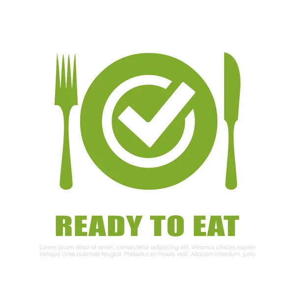 Ready Eat Vector Icon — Stock Vector