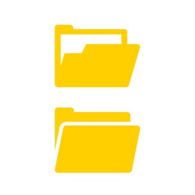 Bilgisayar dizin vektör simgesi aç