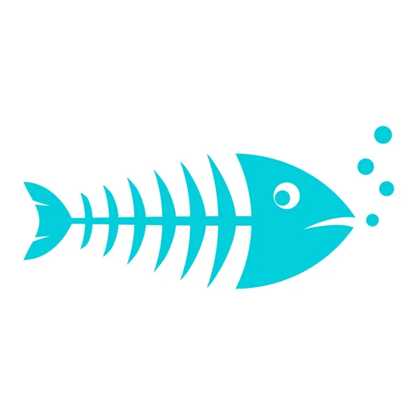 าเง นไอคอนเวกเตอร ปลาผอม — ภาพเวกเตอร์สต็อก