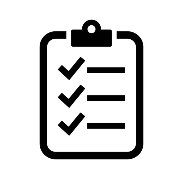 Check List Vector Icon — Stock Vector