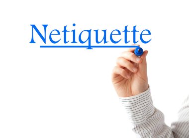 El yazısı Netiquette kelimesi