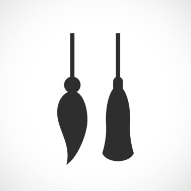 Tassel vektör simgeleri ayarlandı