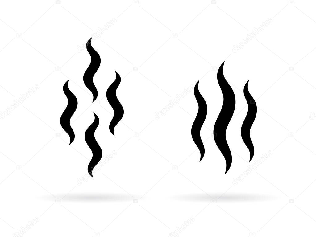 Smoke vector icon set