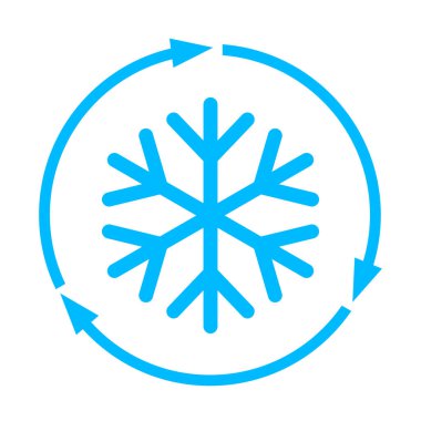 Abstract freezing vector flat icon clipart