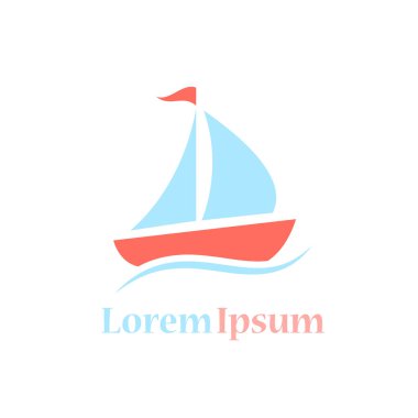 Deniz yolculuğu vektör logosu
