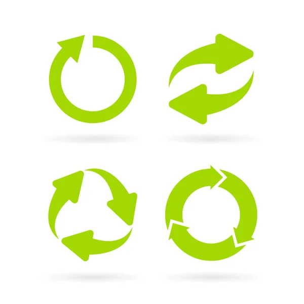 Symbole Vectoriel Abstrait Eco Cycle — Image vectorielle